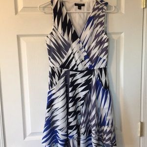 Patterned Fit & flare dress, 4P, Banana Republic